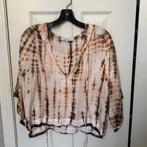 Flowy tye-dye blouse